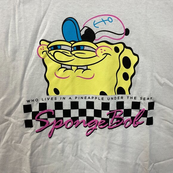 Nickelodeon Spongebob Squarepants Who Live In A Pineapple Under The Sea T-Shirt - Picture 2 of 4